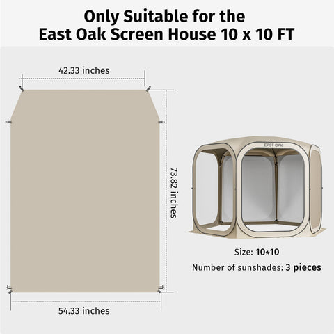 East Oak sun shade sail warranty and lifetime support details.
