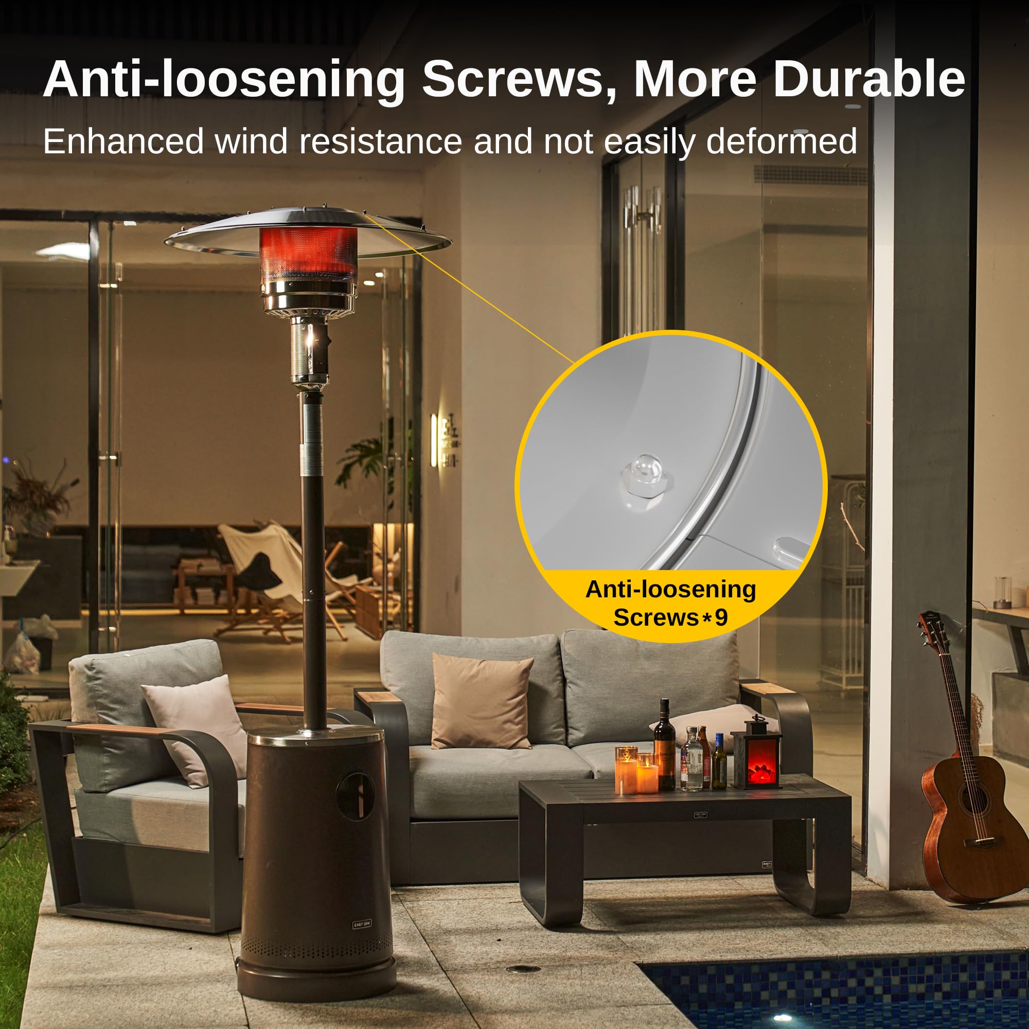 East Oak warranty and support info emphasizes three-year coverage and lifetime assistance.