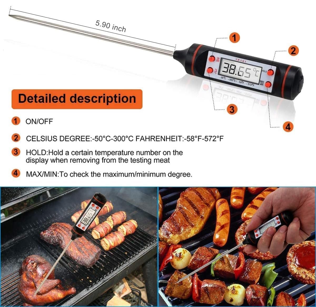 EastKing smoker set packaging shows a complete barbecue accessory bundle.