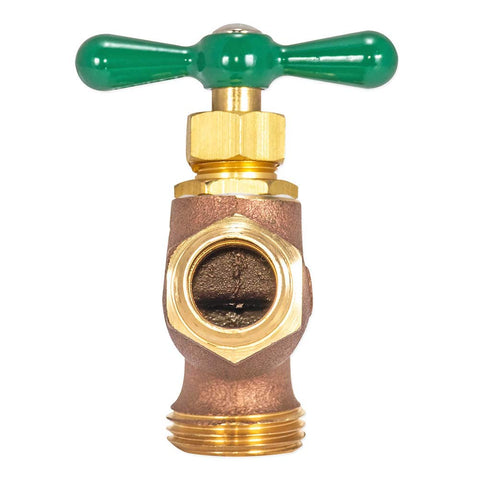Brass body of Eastman hose bibb emphasizing outdoor durability