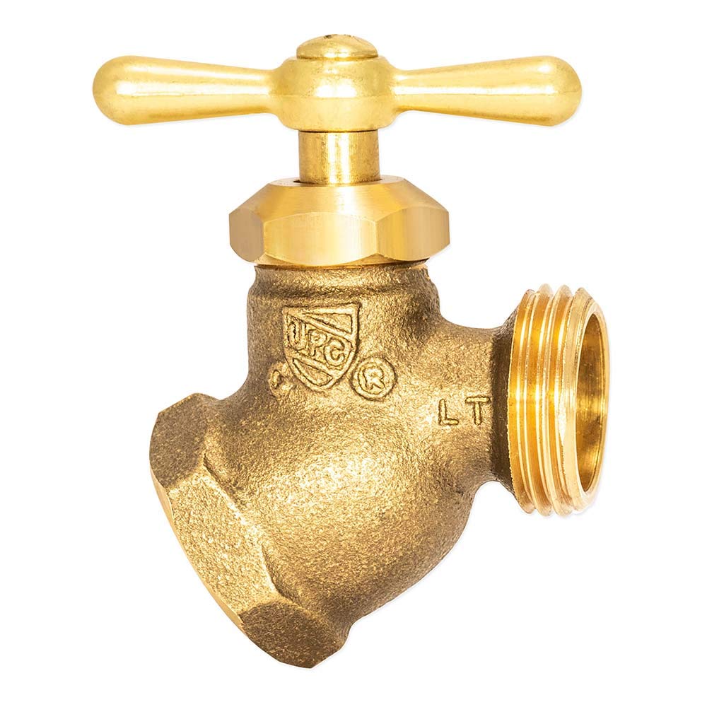Eastman brass bibb compatible with galvanized, copper, and CPVC piping.