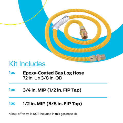 Eastman epoxy-coated gas line hose, designed for rust and UV resistance.