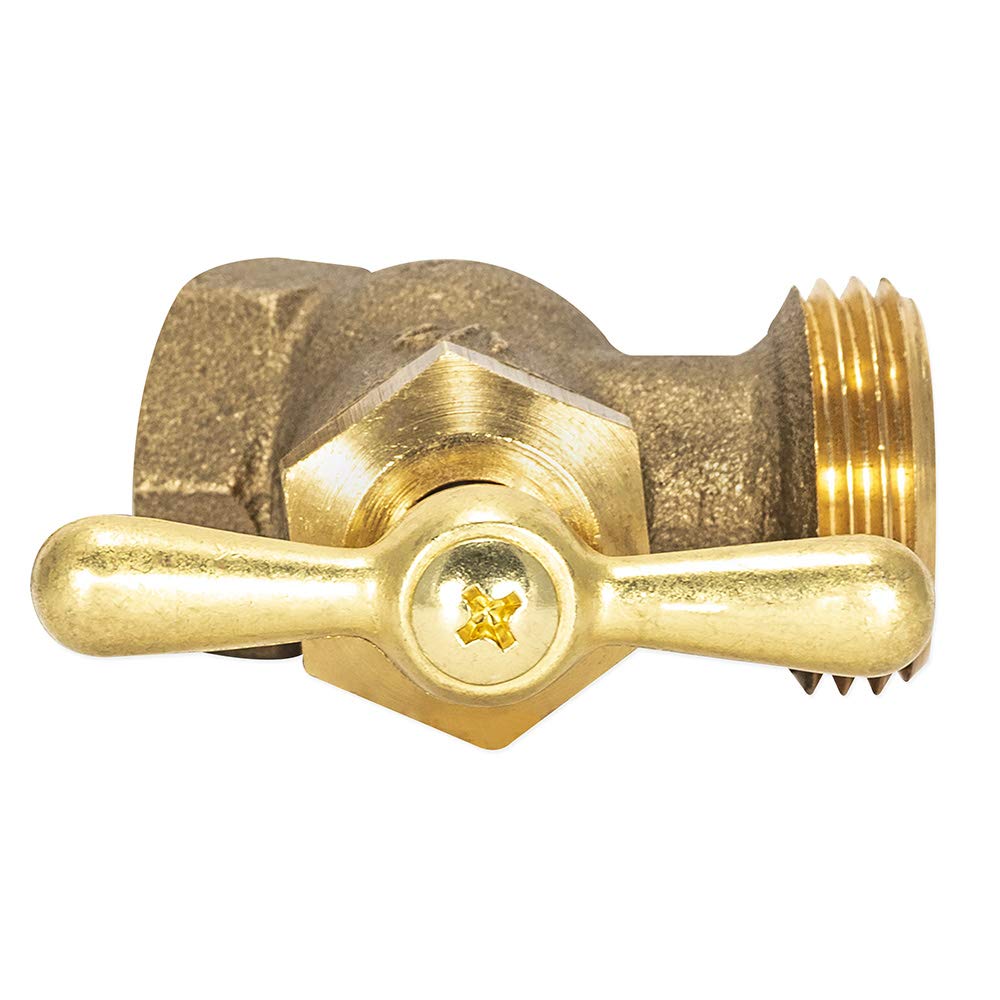 Eastman outdoor brass valve resists corrosion for lawn care.