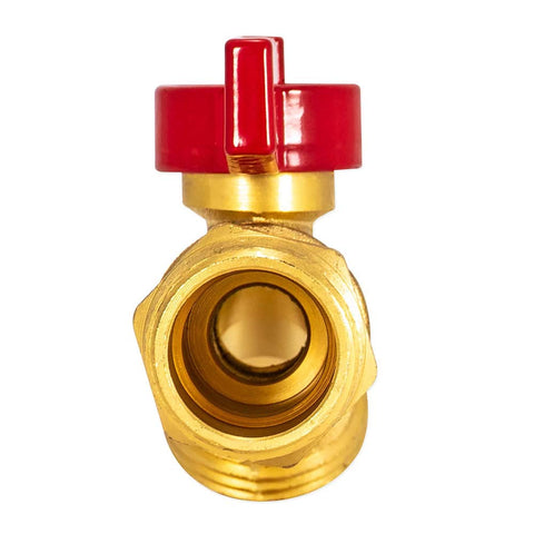 Eastman hose bibb 3/4in MHT brass with smooth quarter-turn control.