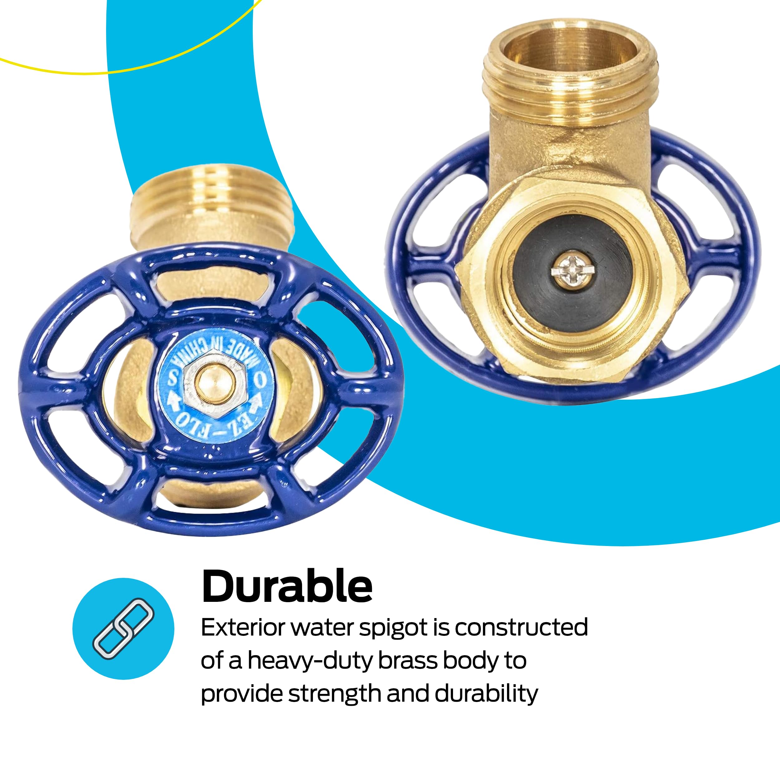 Eastman irrigation valve designed for secure shutoff on vertical piping.