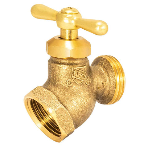 Eastman no-kink bibb for irrigation use in outdoor settings.