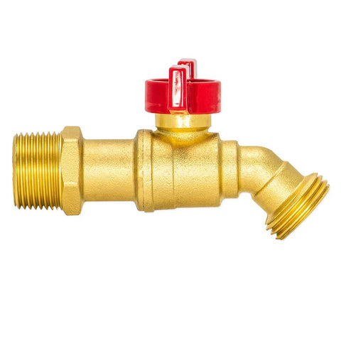 Eastman outdoor irrigation bibb with corrosion-resistant brass body.