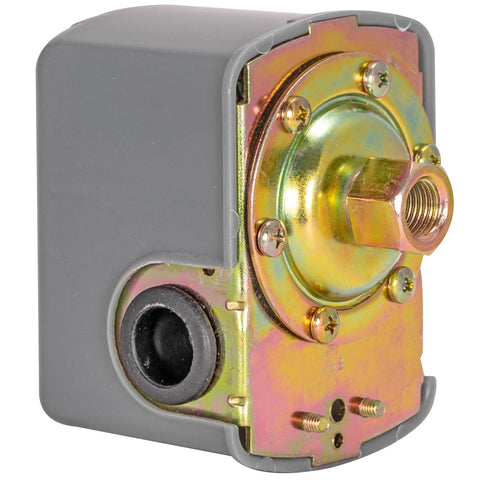 Eastman pressure switch with 30-50 psi preset for steady home water pressure.