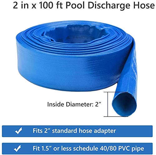 Eastrans 2in hose fitting compatibility for easy connections to standard pool equipment.