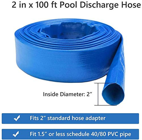 Eastrans 2in hose fitting compatibility for easy connections to standard pool equipment.