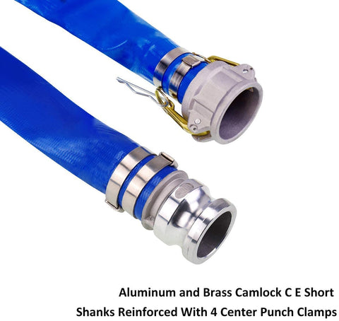 Eastrans camlock C fittings on backwash hose ensure corrosion resistance