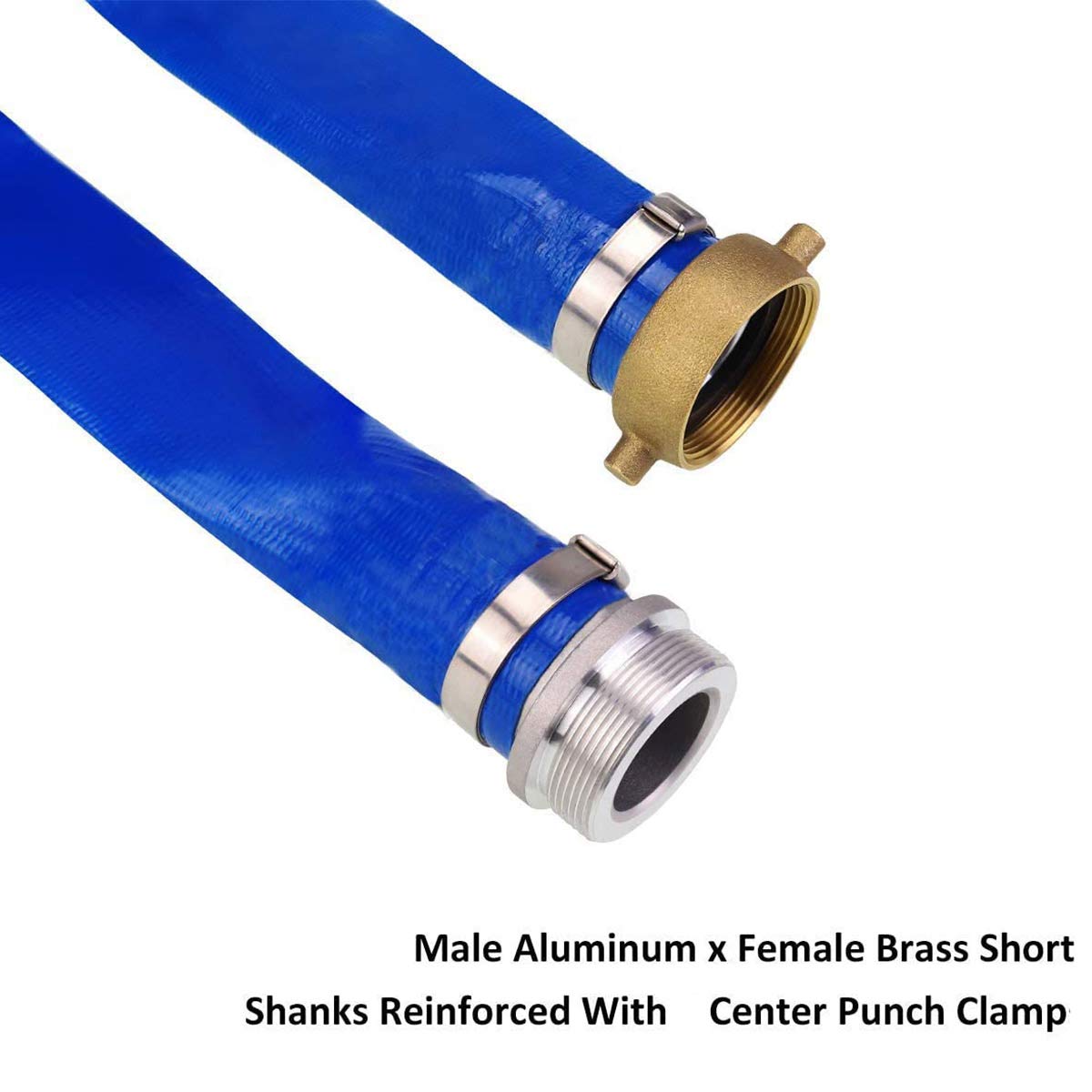 Eastrans discharge hose 50ft flat design supports easy storage