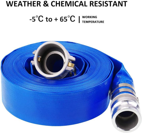 Eastrans easy roll storage backwash hose for compact keeping after use