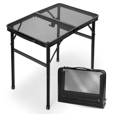 EASTSTORM 2ft folding table with carry handle for easy outdoor transport