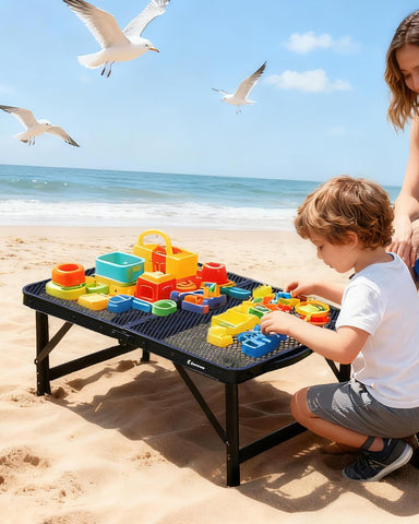 EASTSTORM portable table in compact form ideal for travel and outdoors