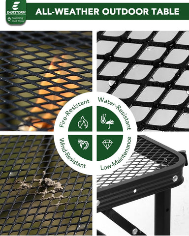 EASTSTORM robust aluminum frame supports up to 66 lb