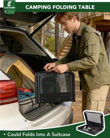 EASTSTORM tool-free setup for quick campsite assembly