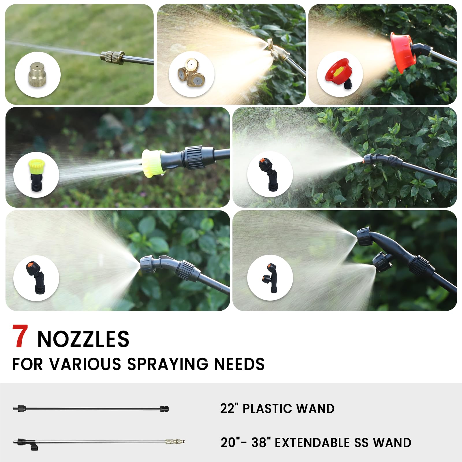 Eastyle backpack sprayer with padded back and wide straps for comfortable, extended spraying sessions
