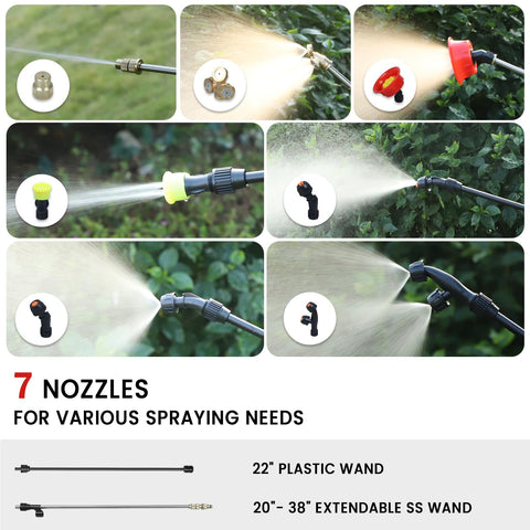 Eastyle backpack sprayer with padded back and wide straps for comfortable, extended spraying sessions