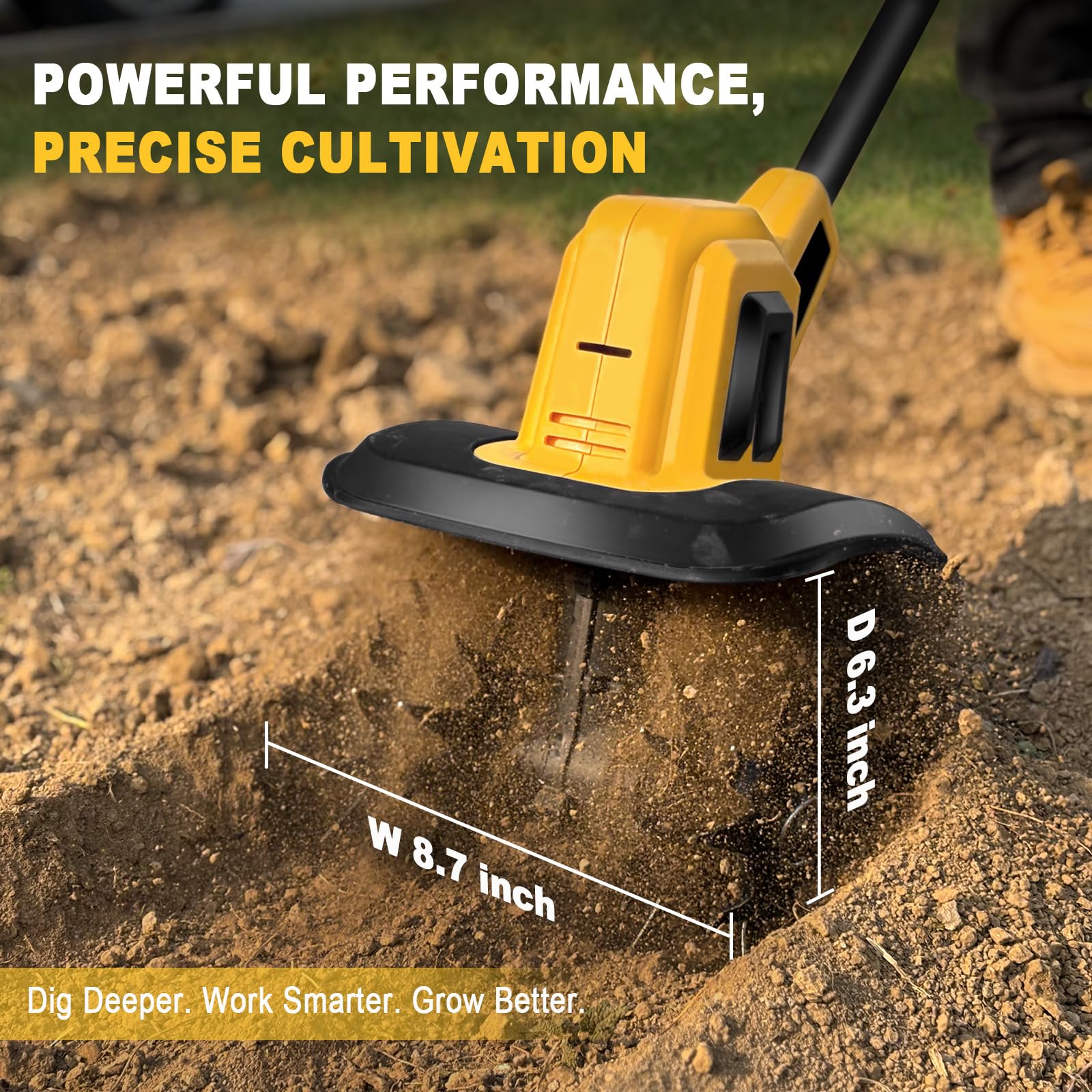 Eastyle tiller tiling width 8.7 inches for beds