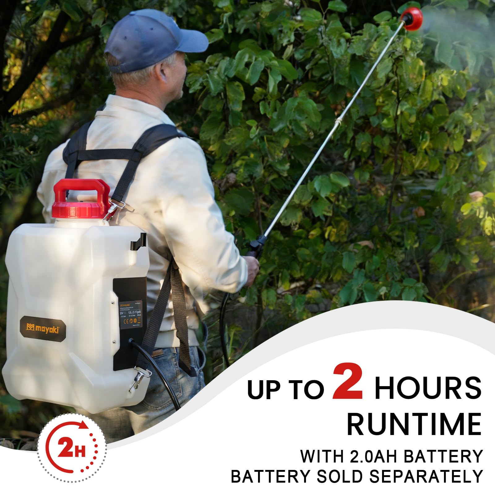 Eastyle extended spray wand reaches up to 25 feet for distant areas