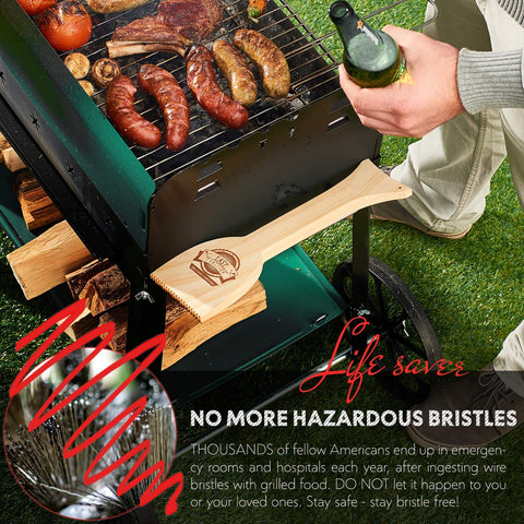 EASY FUNCTION bristle-free BBQ brush alternative for safe, scratch-free grill cleaning