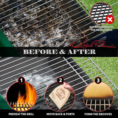 EASY FUNCTION grill scraper works on porcelain, ceramic, stainless steel, and cast iron