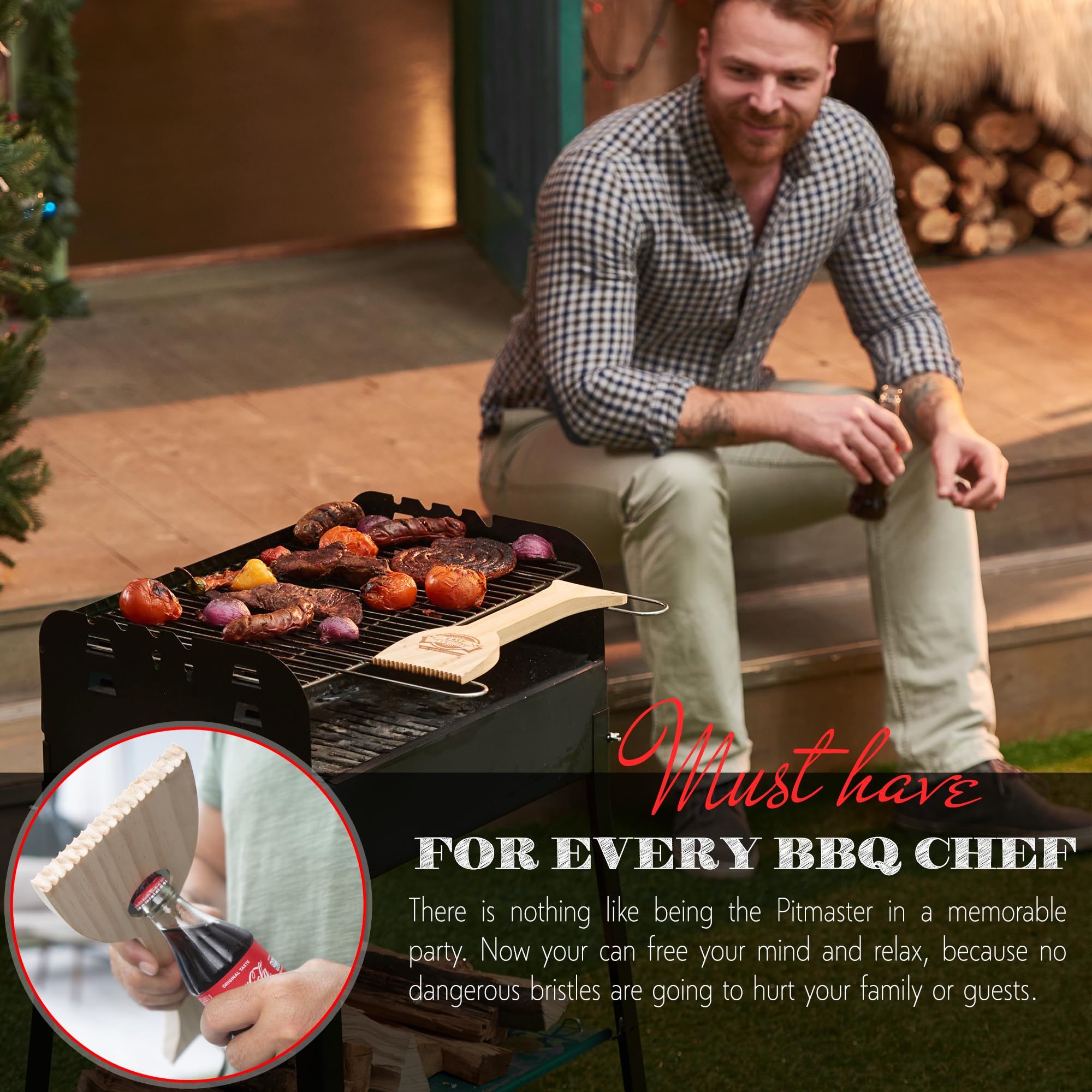EASY FUNCTION wood scraper lifetime replacement promise keeps cooking routine worry-free