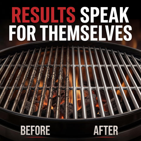 Compatible with porcelain, ceramic, stainless steel and cast iron grates.