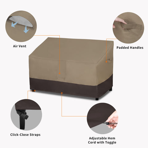 Air vent on Easy-Going cover reduces inside condensation