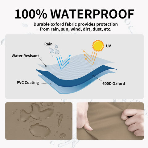 Easy-Going chair cover air vent feature reducing interior condensation.
