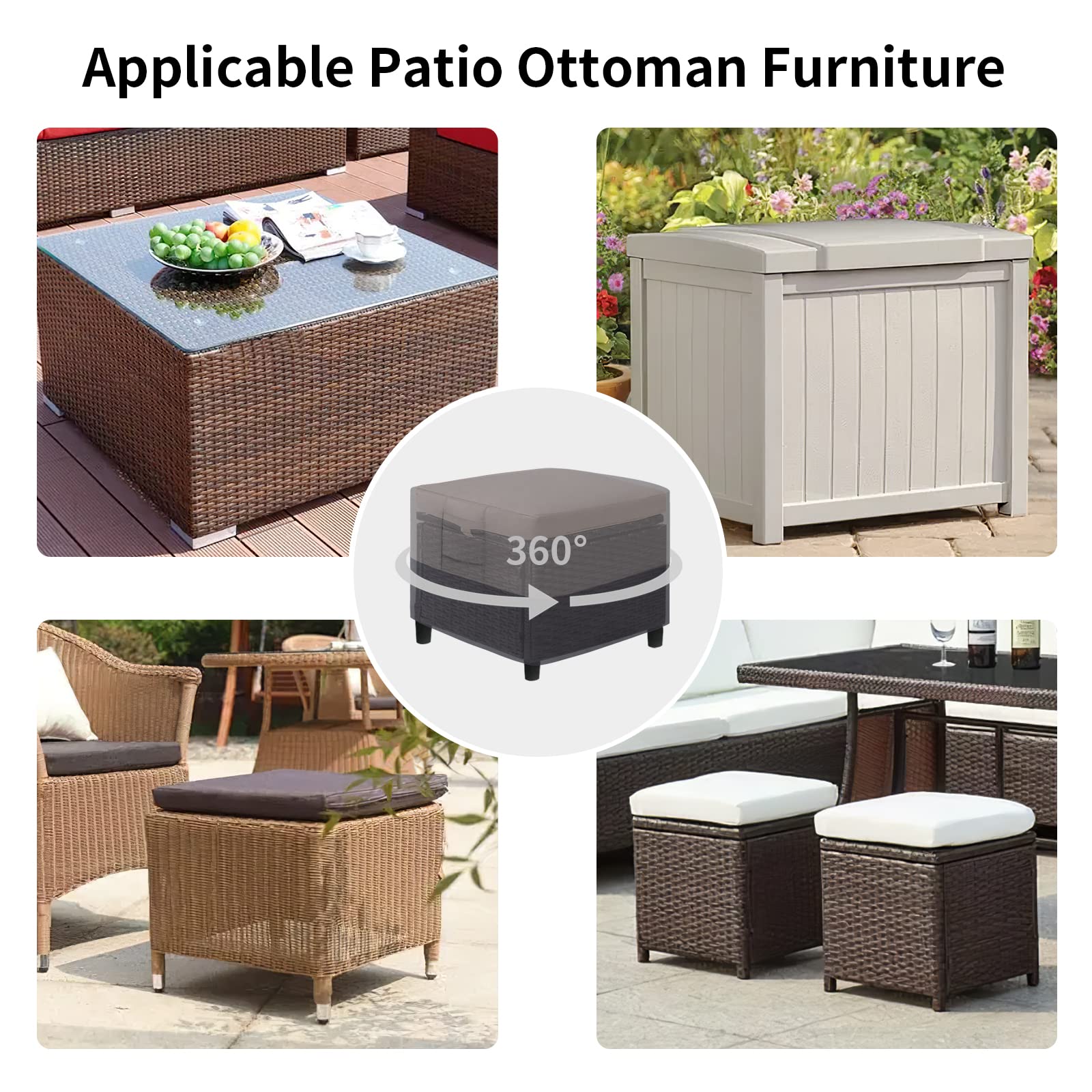 Wipe-clean surface makes maintenance simple after outdoor use