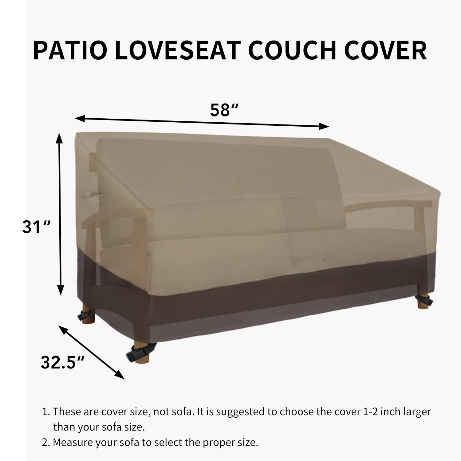 Elastic hem cord with toggle on Easy-Going cover for snug fit