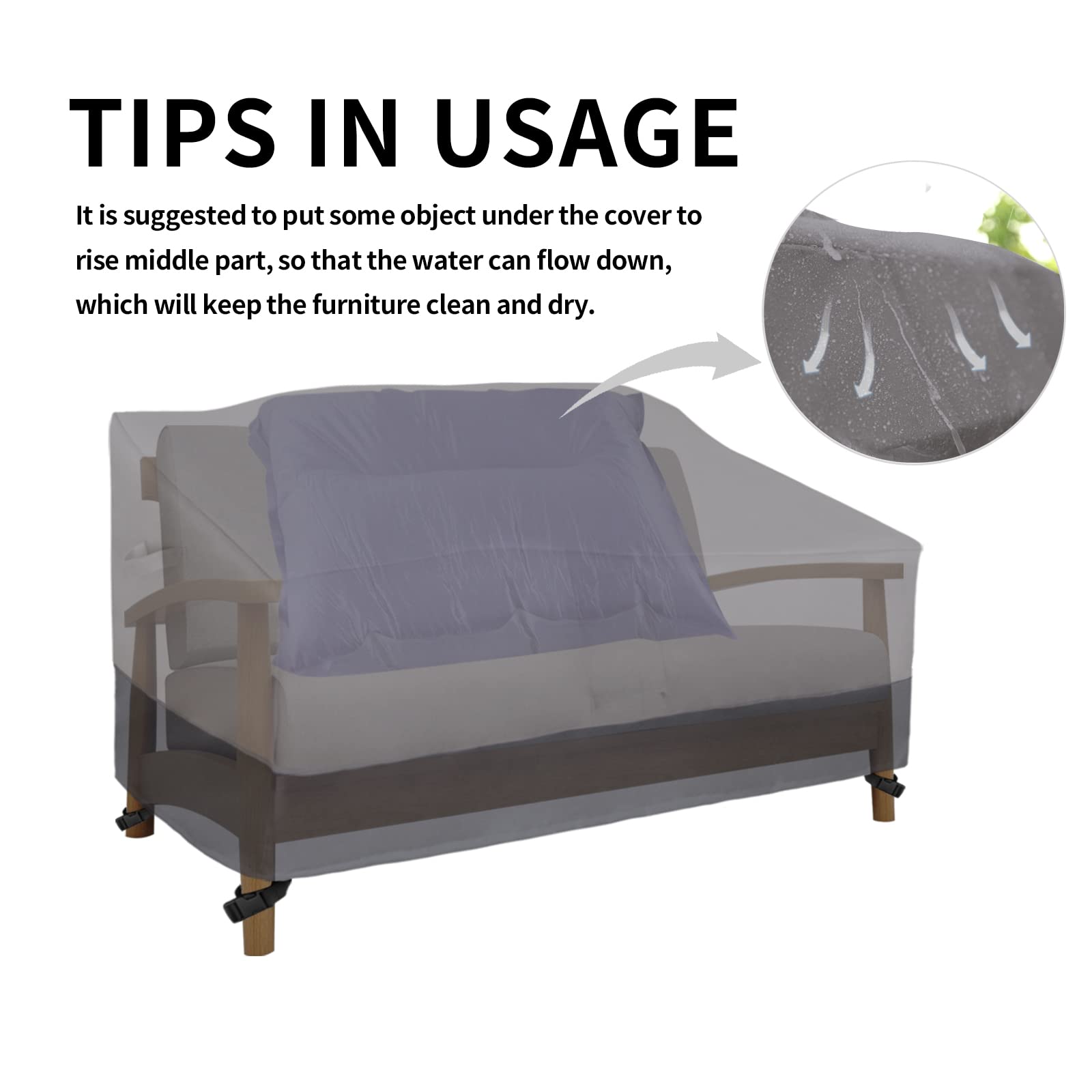 Two pad handles allow simple installation and removal.