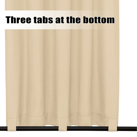 Easy-Going beige curtain blocks sunlight and UV rays.