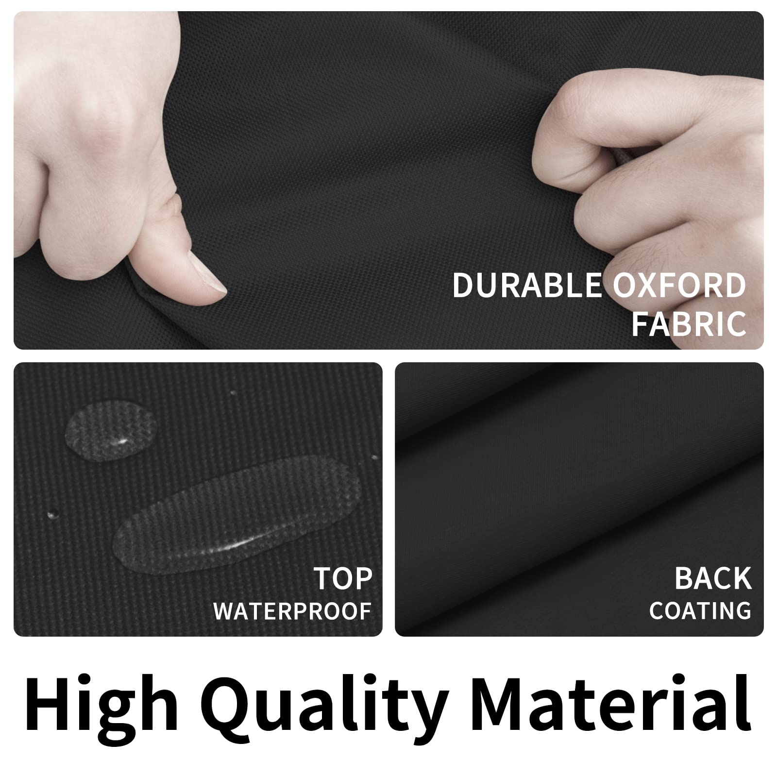 Easy-Going oxford fabric log cover is durable and weather resistant.