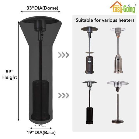 Easy-Going patio heater cover UV-resistant shields sun damage