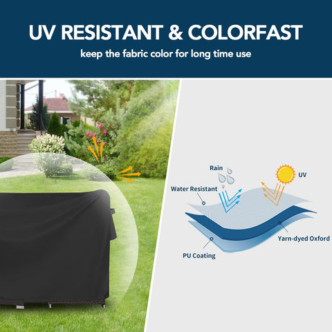 Easy-Going UV-blocking fabric helps prevent fading on sunny days