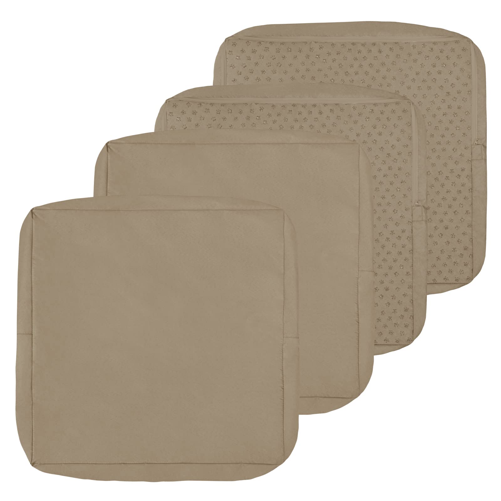 Easy-Going waterproof cushion cover in Camel fits 24x24x4 inch cushions.