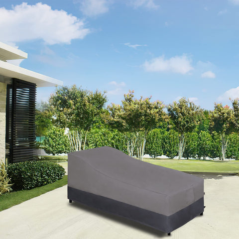 Easy-Going waterproof Oxford fabric cover keeps outdoor furniture dry during storms.