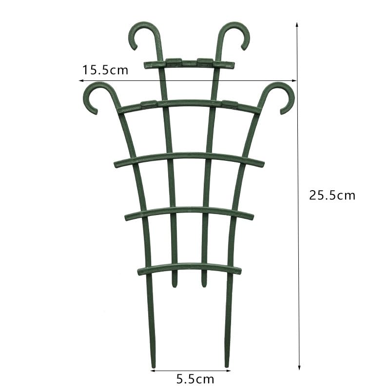 Easy-install trellis for potted plants simplifies climbing plant care and space use.