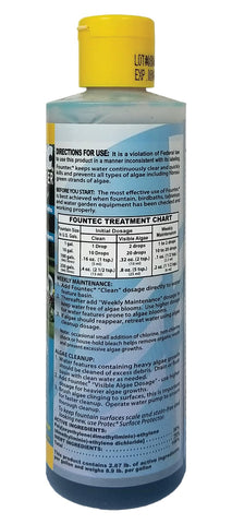 EasyCare FounTec algae-eradication-clear-water targets algae in water features.