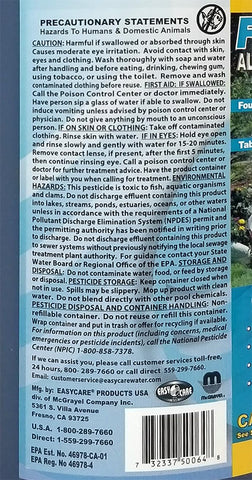 EASYCARE Fountec water clarity close-up showing algae removal potential