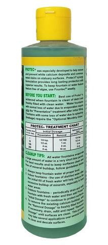 EasyCare ProTec application drops for preventing scale on water features.
