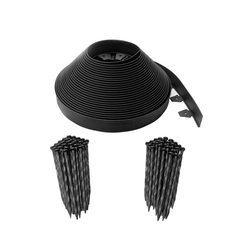 EasyFlex 2.5 inch tall wall edging coil defines crisp borders for lawn and garden beds