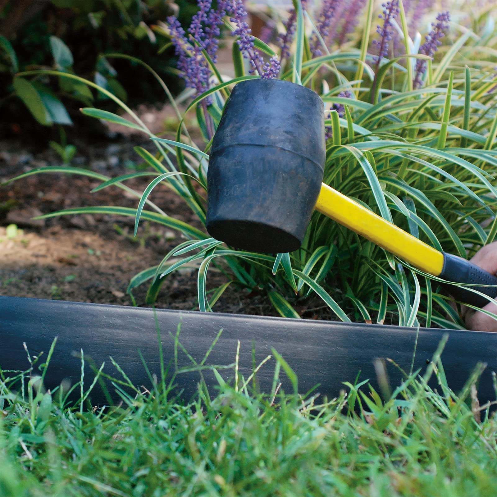 EasyFlex anchoring stakes highlight secure, long-lasting border support.