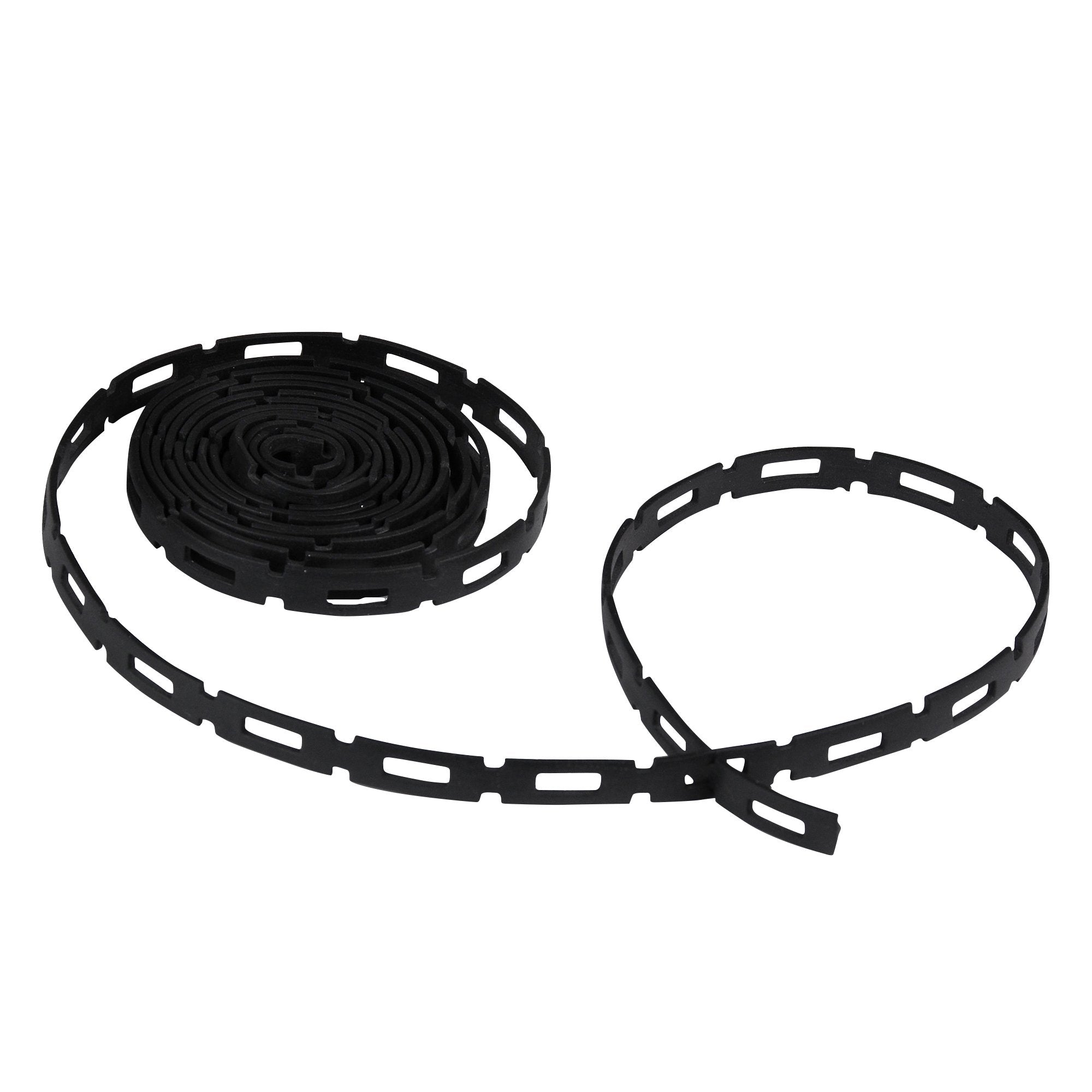 EasyFlex FirmFlex tree-tie coil securing saplings for wind protection.