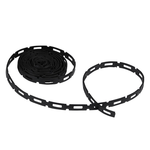 EasyFlex FirmFlex tree-tie coil securing saplings for wind protection.