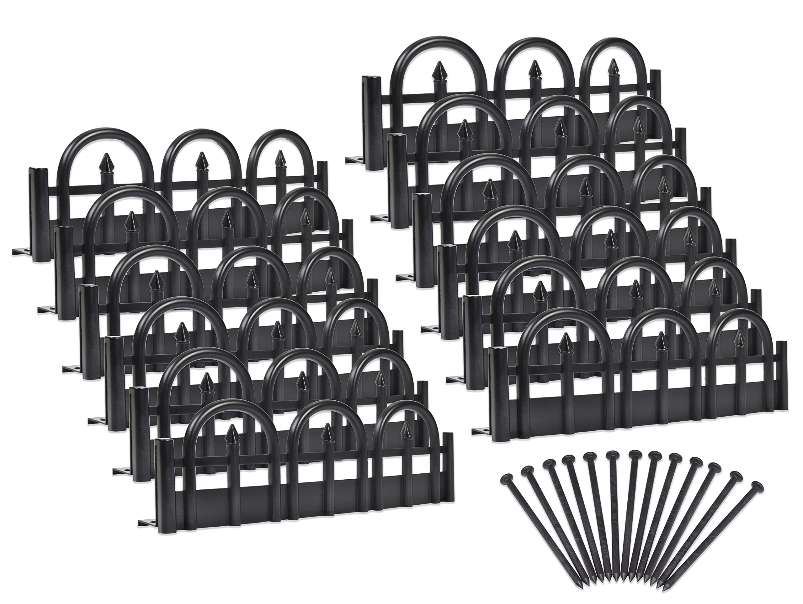 EasyFlex no-dig edging kit packaging showing complete set for quick borders