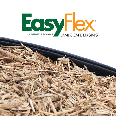 EasyFlex no-dig edging spikes (40-count) anchor the line securely.